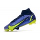 Nike Mercurial Superfly VIII Elite DF FG Recharge - Blå Neon Navy