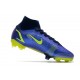 Nike Mercurial Superfly VIII Elite DF FG Recharge - Blå Neon Navy