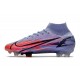 Nike Mercurial Superfly VIII Elite DF FG KM Flames - Lila Silver