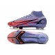 Nike Mercurial Superfly VIII Elite DF FG KM Flames - Lila Silver