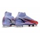 Nike Mercurial Superfly VIII Elite DF FG KM Flames - Lila Silver