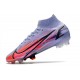 Nike Mercurial Superfly VIII Elite DF FG KM Flames - Lila Silver