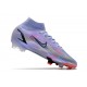 Nike Mercurial Superfly VIII Elite DF FG KM Flames - Lila Silver