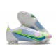 Fotbollsskor Nike Mercurial Vapor 14 Elite FG Vit Blå Grön