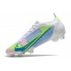 Fotbollsskor Nike Mercurial Vapor 14 Elite FG Vit Blå Grön