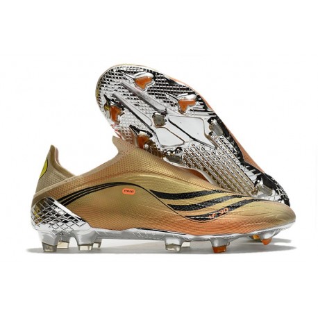 adidas X Speedflow+ FG Fotbollsskor Herr Guld Svart