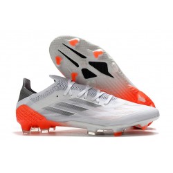 Fotbollsskor adidas X Speedflow.1 FG WhiteSpark - Vit Silver Röd