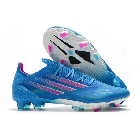 Fotbollsskor adidas X Speedflow.1 FG Sapphire Edge - Blå Rosa Vit