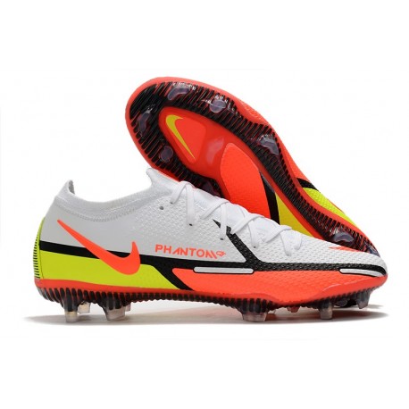 Fotbollsskor för Män Nike Phantom GT2 Elite FG Motivation - Vit Röd Neon Svart