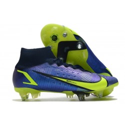 Nike Mercurial Superfly 8 Elite SG-Pro AC Recharge - Blå Neon Navy