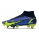 Nike Mercurial Superfly 8 Elite SG-Pro AC Recharge - Blå Neon Navy