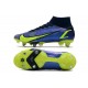 Nike Mercurial Superfly 8 Elite SG-Pro AC Recharge - Blå Neon Navy