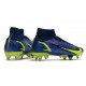 Nike Mercurial Superfly 8 Elite SG-Pro AC Recharge - Blå Neon Navy