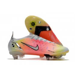 Fotbollsskor för Män Nike Mercurial Vapor 14 Elite SG Vit Röd Silver