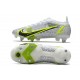 Nike Mercurial Vapor 14 Elite SG Silver Safari - Vit Svart Silver Neon