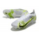 Nike Mercurial Vapor 14 Elite SG Silver Safari - Vit Svart Silver Neon