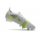 Nike Mercurial Vapor 14 Elite SG Silver Safari - Vit Svart Silver Neon