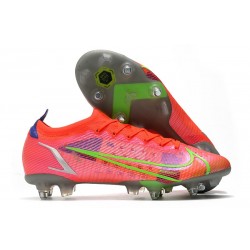 Fotbollsskor för Män Nike Mercurial Vapor 14 Elite SG Spectrum - Röd Silver