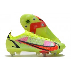 Fotbollsskor för Män Nike Mercurial Vapor 14 Elite SG Volt Svart Bright Crimson