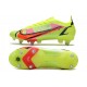 Nike Mercurial Vapor 14 Elite SG Volt Svart Bright Crimson