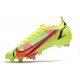 Nike Mercurial Vapor 14 Elite SG Volt Svart Bright Crimson