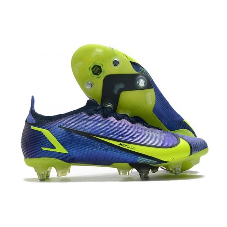 Nike Mercurial Vapor 14 Elite SG Recharge - Blå Neon Navy