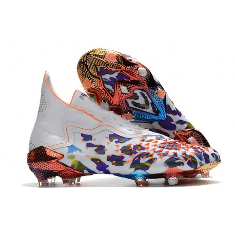 adidas Predator Freak + FG Herr Paul Pogba X Stella McCartney - Vit Svart Orange