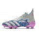 Fotbollsskor adidas Predator Freak + FG Herr Silver Blå Rosa