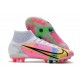 Fotbollsskor Nike Mercurial Superfly 8 Elite AG Dragonfly - Vit Silver Mörklila LIMITED EDITION