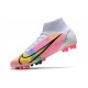 Fotbollsskor Nike Mercurial Superfly 8 Elite AG Dragonfly - Vit Silver Mörklila LIMITED EDITION