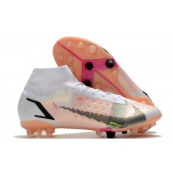 Fotbollsskor Nike Mercurial Superfly 8 Elite AG Rawdacious - Vit Röd Rosa