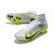 Fotbollsskor Nike Mercurial Superfly 8 Elite AG Silver Safari - Vit Svart Silver Neon