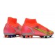 Fotbollsskor Nike Mercurial Superfly 8 Elite AG Spectrum - Röd Silver