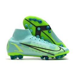 Fotbollsskor Nike Mercurial Superfly 8 Elite AG Impulse - Turkos Grön