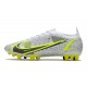 Nike Mercurial Vapor 14 Elite AG Herr Silver Safari - Vit Svart Silver Neon