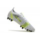 Nike Mercurial Vapor 14 Elite AG Herr Silver Safari - Vit Svart Silver Neon
