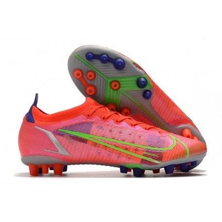 Nike Mercurial Vapor 14 Elite AG Herr Spectrum - Röd Silver