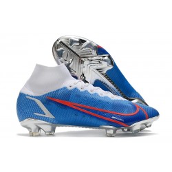 Nike Mercurial Superfly 8 Elite FG fotbollsskor Blå Röd