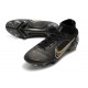 Nike Mercurial Superfly VIII Elite DF FG Shadow - Svart Guld Silver