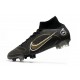 Nike Mercurial Superfly VIII Elite DF FG Shadow - Svart Guld Silver