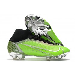 Nike Mercurial Superfly 8 Elite FG fotbollsskor Grön Svart Silver