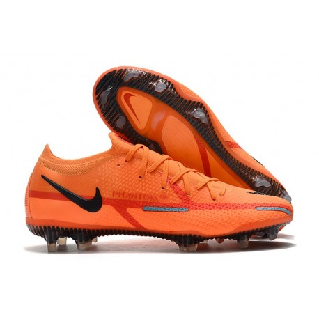 Fotbollsskor för Män Nike Phantom GT2 Elite FG Orange Svart