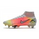 Nike Mercurial Superfly 8 Elite SG-Pro AC Vit Röd Silver