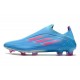 adidas X Speedflow+ FG Fotbollsskor Herr Sapphire Edge - Blå Rosa Vit