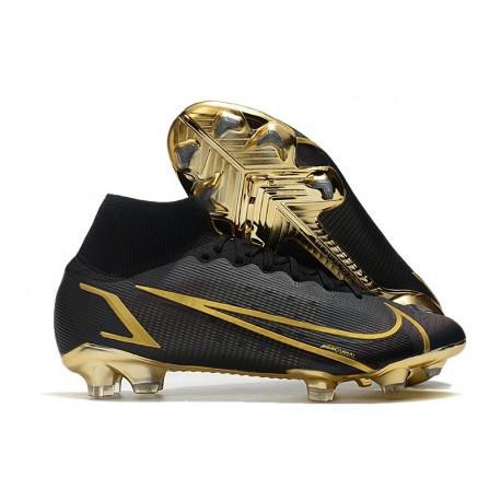 Nike Mercurial Superfly VIII Elite DF FG Svart Guld