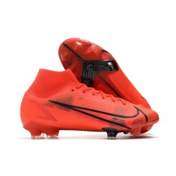 Nike Mercurial Superfly VIII Elite DF FG Röd Svart