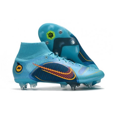 Nike Mercurial Superfly 8 Elite SG-Pro AC Blueprint - Blå Orange Blå