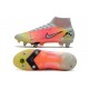 Nike Mercurial Superfly 8 Elite SG-Pro AC Vit Röd Silver