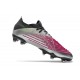 adidas Predator Edge.1 Low FG Herrar Silver Svart Rosa