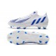 adidas Predator Edge.1 Low FG Herrar Diamond Edge - Vit Blå